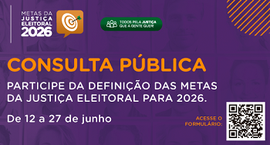 Consulta pública - Metas da Justiça Eleitoral 2026