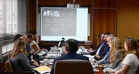 DG e secretários em videoconferência com chefes de cartório / TRE-SP
