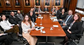 Representantes do órgão se reuniram com integrantes da Corte e equipes técnicas para conhecer me...
