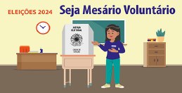 Seja mesário voluntário