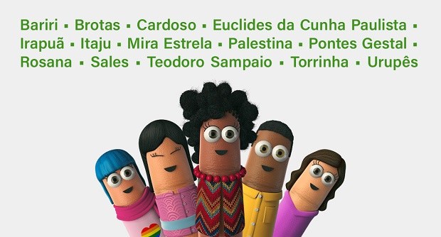 Com lista das cidades: Bariri, Itaju, Brotas, Torrinha, Urupês, Irapuã, Sales, Cardoso, Mira Est...