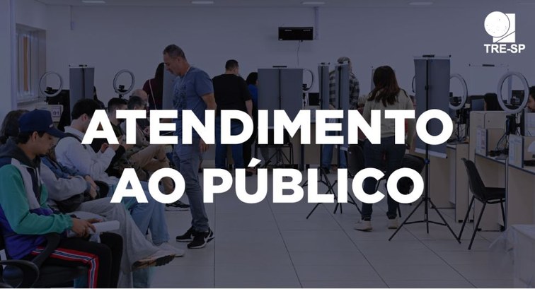 Banner atendimento ao público TRE-SP