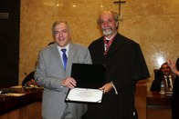 Entrega da Medalha Ministro Mário Guimarães ao servidor José D’Amico Bauab no Plenário do TRE-SP...