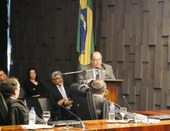 Cerimônia de entrega do Colar do Mérito Eleitoral Paulista e da Medalha Ministro Mário Guimarães...