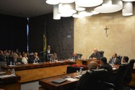 Cerimônia de entrega do Colar do Mérito Eleitoral Paulista e da Medalha Ministro Mário Guimarães...