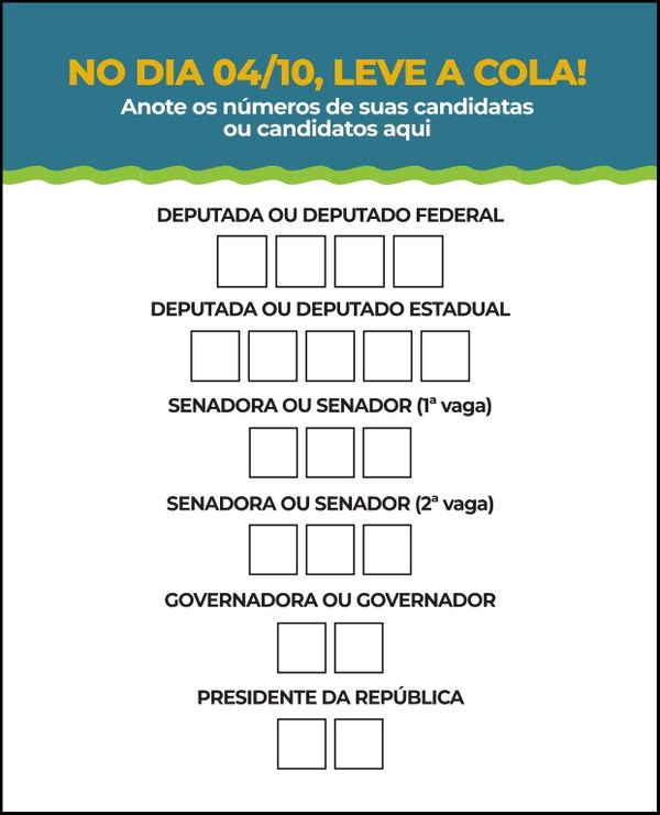 Cola eleitoral Eleições 2026