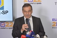 Coletiva do presidente do TRE-SP Paulo Galizia no primeiro turno de 2022