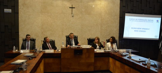 Da esq. para a dir.: Dr. Márcio Teixeira Laranjo, Des. Ricardo Cunha Chimenti, Des. Paulo Galizi...