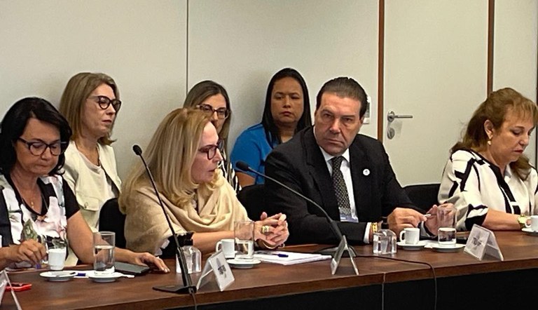 Desembargador Silmar Fernandes na reunião de corregedores regionais eleitorais, ocorrida durante...
