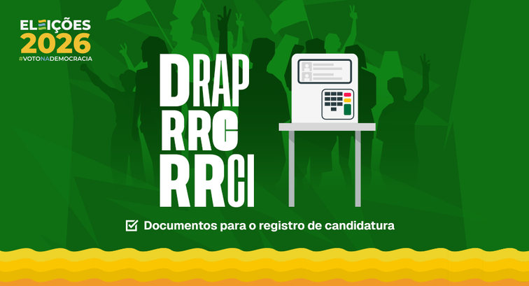 Banner informativo com fundo verde e detalhes em amarelo e laranja, destacando as siglas DRAP, R...