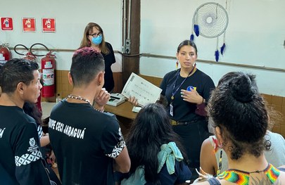 Os eleitores e eleitoras participaram de roda de conversa sobre o processo eleitoral na qual pud...