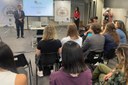 O presidente do TRE-SP, desembargador Paulo Galizia, recebeu os universitários nesta quinta (10/8)