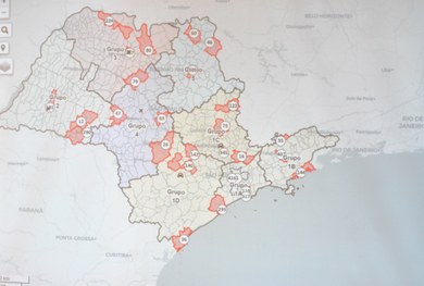 Mapa final com municípios dos quais serão retiradas as urnas eletrônicas para o Teste de Integri...