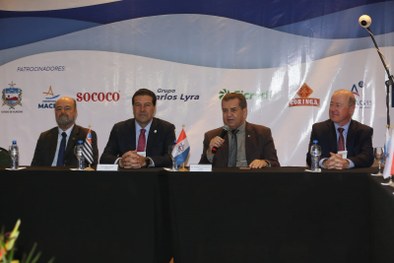 Mesa de abertura do 49º Encontro do Colégio de Corregedores Eleitorais do Brasil