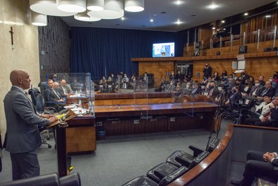 Auditório do TRE-SP recebeu no dia 11 de julho o ministro Alexandre de Moraes para a palestra de...