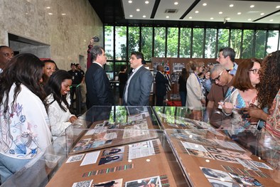 O presidente do TRT-2, Valdir Florindo, fez discurso durante a inauguração
