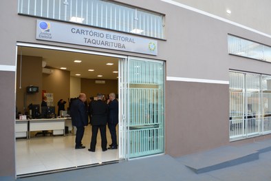 Nova sede da 236ª ZE — Taquarituba, localizada na região central do município.