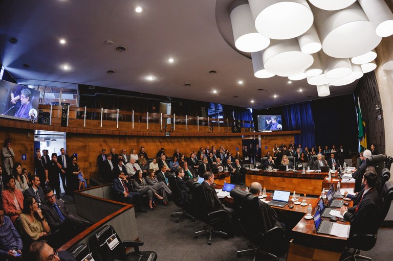 Plenário do TRE-SP durante a sessão solene de posse Plenário do TRE-SP durante a sessão solene de posse