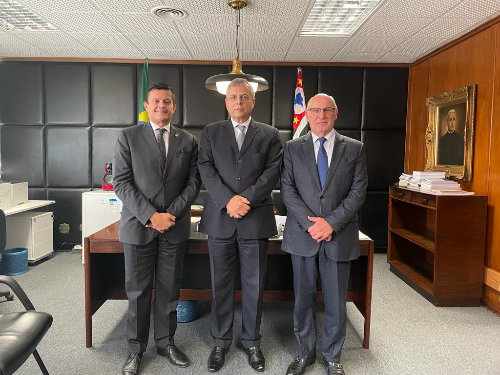 Presidente do TRE-SP recebe visita do presidente do IASP