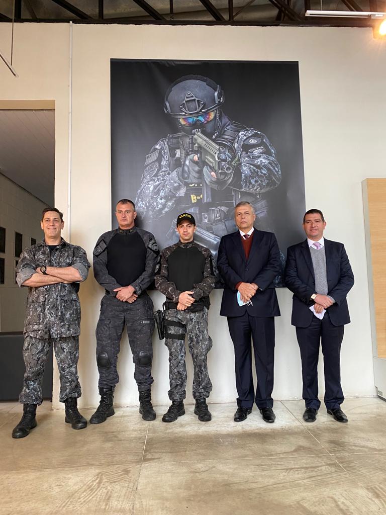 Presidente do TRE-SP visita o Ten. Cel. Valmor Saraiva Racorti e participa da Aula Magna da EJERS