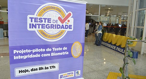 Projeto-piloto do Teste de Integridade com biometria nas Eleições 2022 foi realizado na UNIP - T...