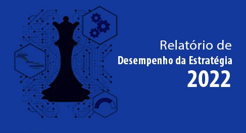 Relatório de Desempenho da Estratégia (RDE) Imagem em azul com texto