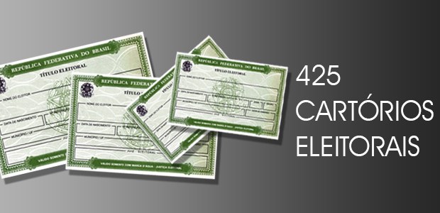 Eleitor pode transferir e tirar o título de eleitor nos 425 cartórios do Estado.