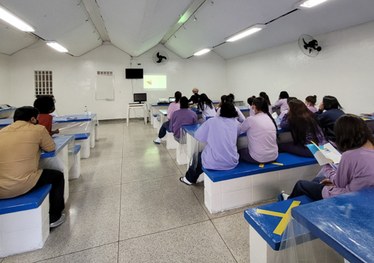 TRE-SP realizou palestra sobre processo eleitoral no CAIP Ruth Pistori, unidade da Fundação CASA...