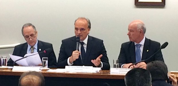 Foto da reunião com o presidente do TRE-SP, Mário Devienne Ferraz em Brasília no dia 10 de agosto.