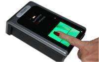 captura da digital utilizando kit biometria