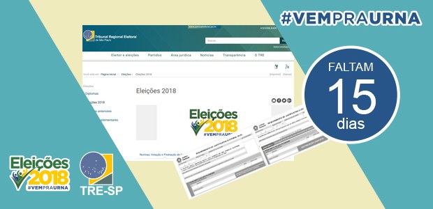 TRE-SP - Vem pra urna - 22/9 TRE-SP - #vempraurna - 22/9