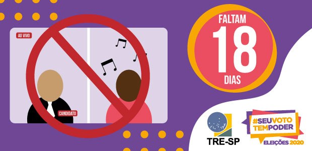 18 dias – Série #seuvototempoder destaca a proibição de “livemícios” Lei das Eleições proíbe showmícios e eventos assemelhados para promover candidaturas