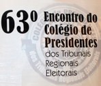 Banner do 63º Encontro do Colégio de Presidentes de Tribunais Regionais Eleitorais