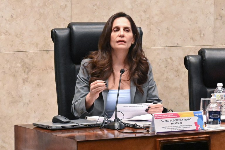 A juíza Maria Domitila Prado Manssur está à frente da Ouvidoria da Mulher do TRE-SP