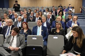 Presidente do TRE-SP, desembargador Silmar Fernandes, prestigia sessão solene em comemoração aos...