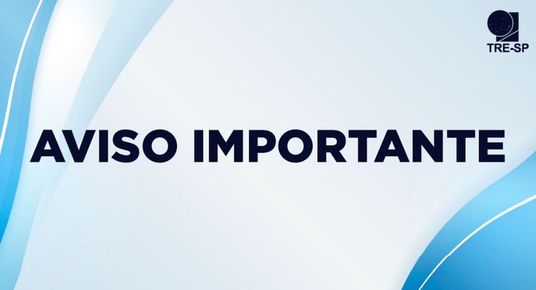 Banner com fundo em tons de azul e branco. No centro, destaca-se o texto "AVISO IMPORTANTE" em l...