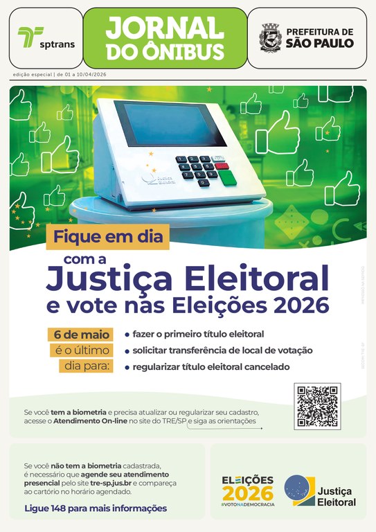 Campanha nos ônibus alerta para fechamento do cadastro eleitoral Campanha nos ônibus alerta para fechamento do cadastro eleitoral