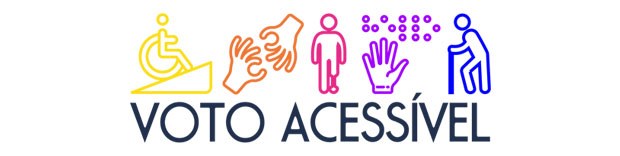 Cartilha voto acessível - imagem capa Marca da campanha voto acessível