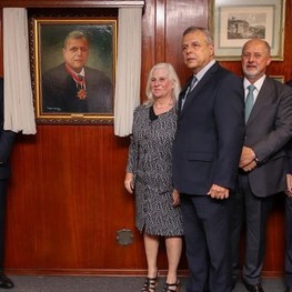 Desembargador  Nuevo Campos com sua esposa Maria Sílvia Gomes Sterman