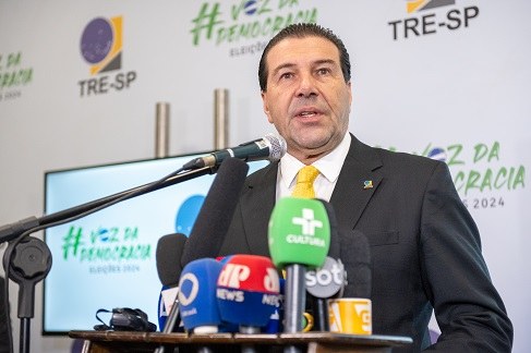 Presidente do TRE-SP, desembargador Silmar Fernandes, afirmou em coletiva que “felizmente, tudo ...