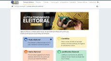 Serviços eleitorais estão disponíveis on-line; para tirar o título eleitoral é necessário agenda...