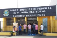 Fachada do cartório da 239ª Zona Eleitoral – Américo Brasiliense (SP)