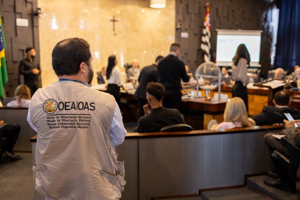 Integrante da OEA acompanhou cerimônia de seleção das urnas eletrônicas