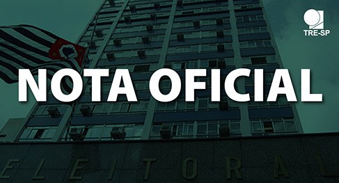 Nota Oficial - TRE-SP Nota Oficial TRE-SP