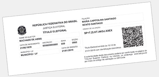 O formato do título de eleitor vai mudar. O novo documento será impresso em papel branco, inform...
