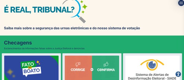 Página “É real, Tribunal?”