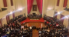 Desembargador Silmar Fernandes compareceu à posse solene do novo procurador Paulo Sérgio de Oliv...