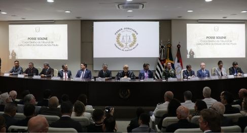 Posse solene dos cargos diretivos do Tribunal de Justiça Militar de SP Crédito: TJM-SP Posse solene dos cargos diretivos do Tribunal de Justiça Militar de SP Crédito: TJM-SP
