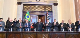 Posse solene ocorreu no Salão dos Passos Perdidos, sede do TJSP