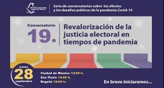  Encontro virtual foi promovido pelo Instituto Eleitoral da Cidade do México